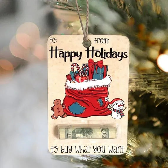 Porte-Billets en Bois Fait Main – Cadeaux Originaux pour Noël