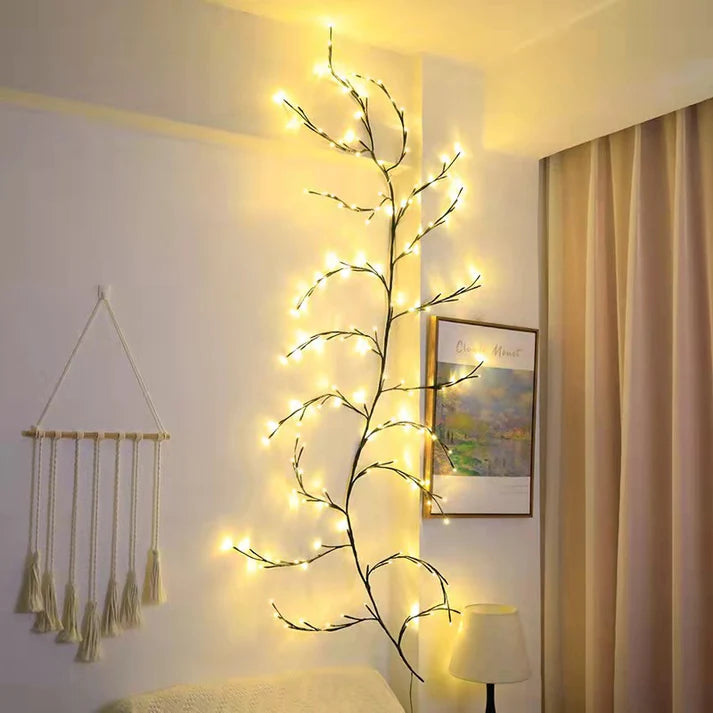 Liane de Saule Enchantée – Lumières Décoratives pour Intérieur