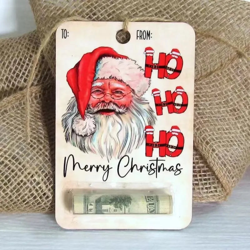 Porte-Billets en Bois Fait Main – Cadeaux Originaux pour Noël