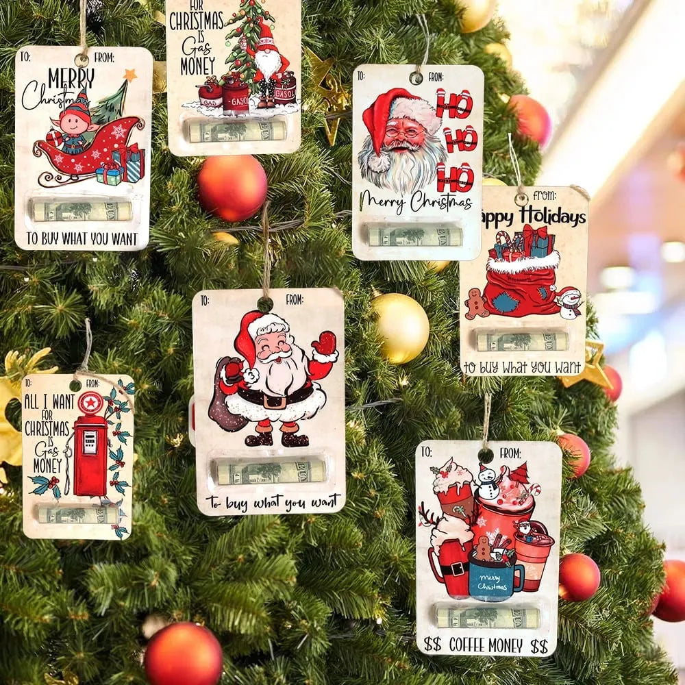 Porte-Billets en Bois Fait Main – Cadeaux Originaux pour Noël