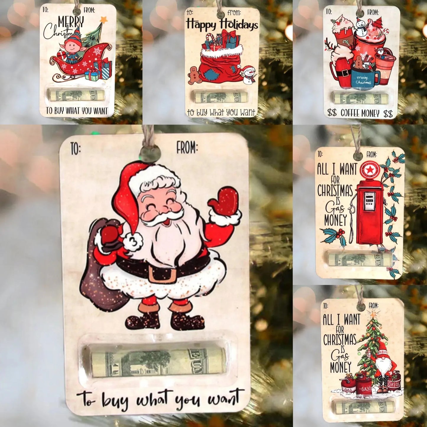 Porte-Billets en Bois Fait Main – Cadeaux Originaux pour Noël