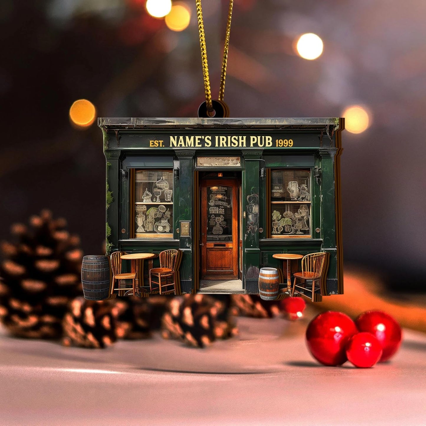 Ornement Pub Irlandais – L’âme chaleureuse des fêtes