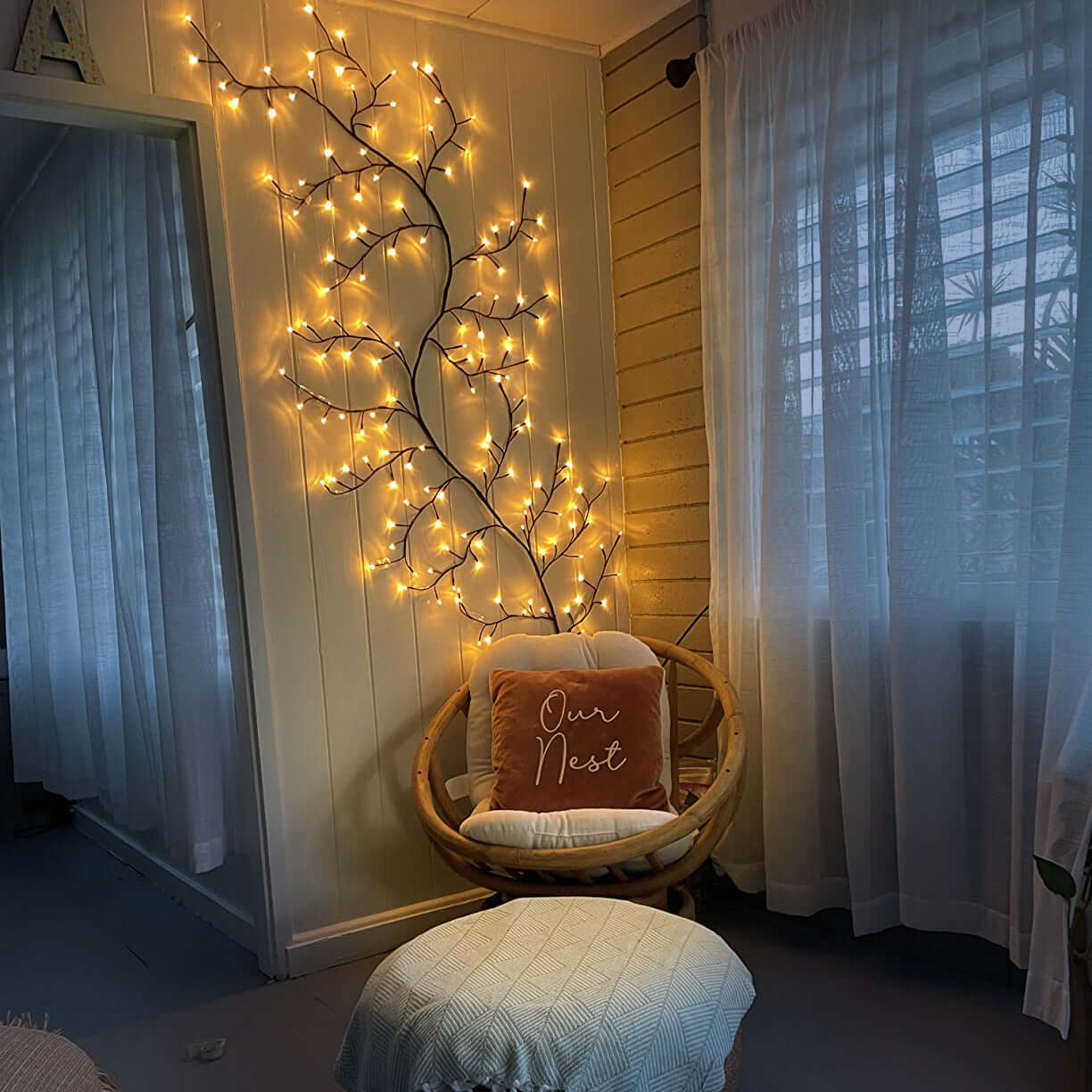 Liane de Saule Enchantée – Lumières Décoratives pour Intérieur