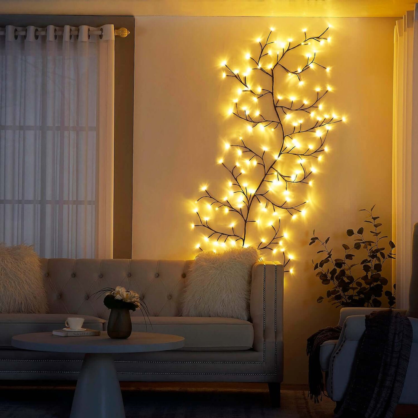 Liane de Saule Enchantée – Lumières Décoratives pour Intérieur