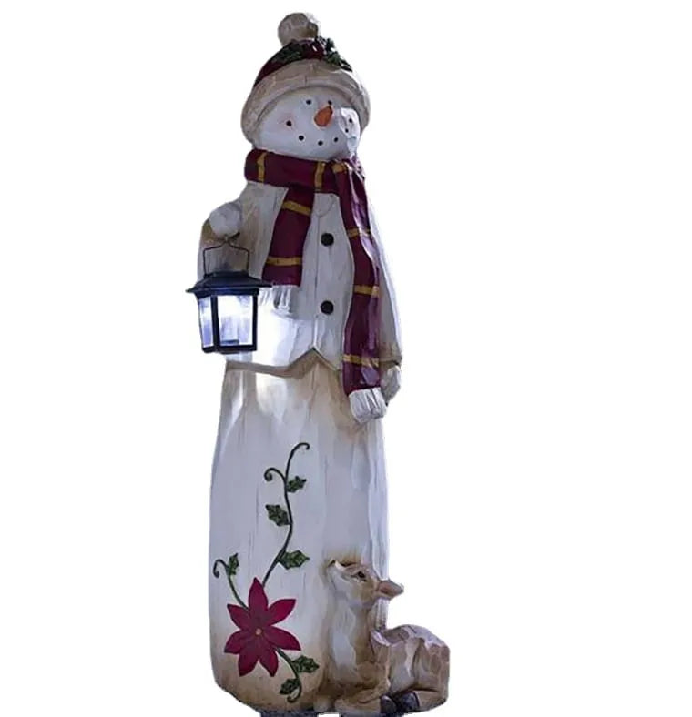 Bonhomme de Neige des Bois avec Lampe Électronique