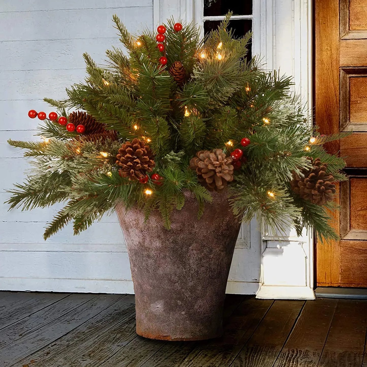 Composition de Noël Pré-Illuminée – Effet Sapin Réaliste