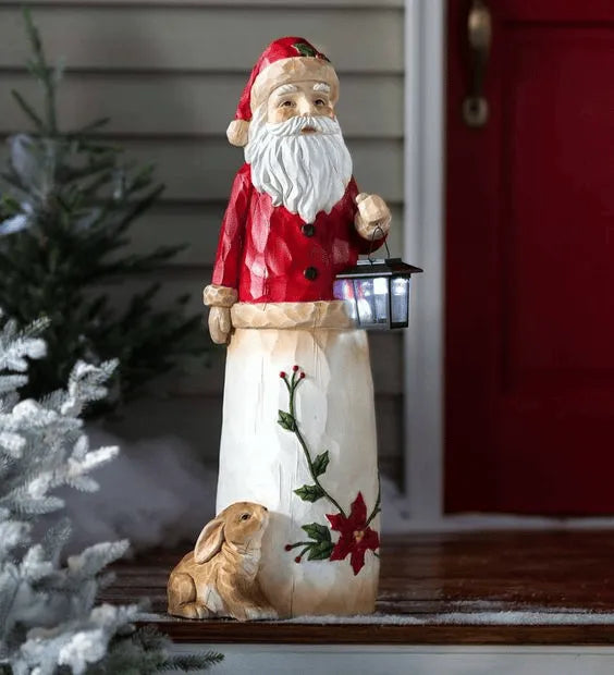 Bonhomme de Neige des Bois avec Lampe Électronique